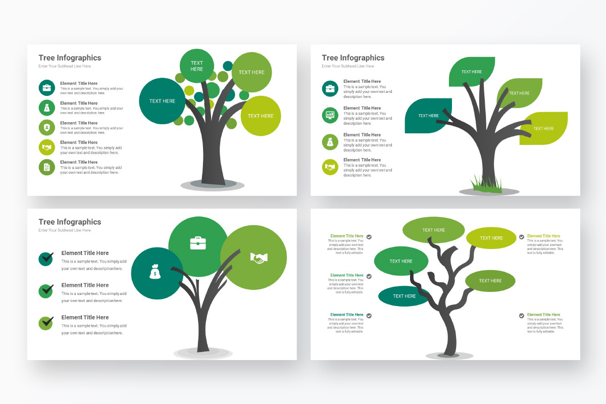 Tree Infographics PowerPoint Template | Nulivo Market