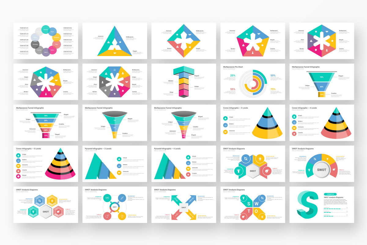 Visuals For Project Slides Impactful Visuals Infographics Google Slides Template | Nulivo Market