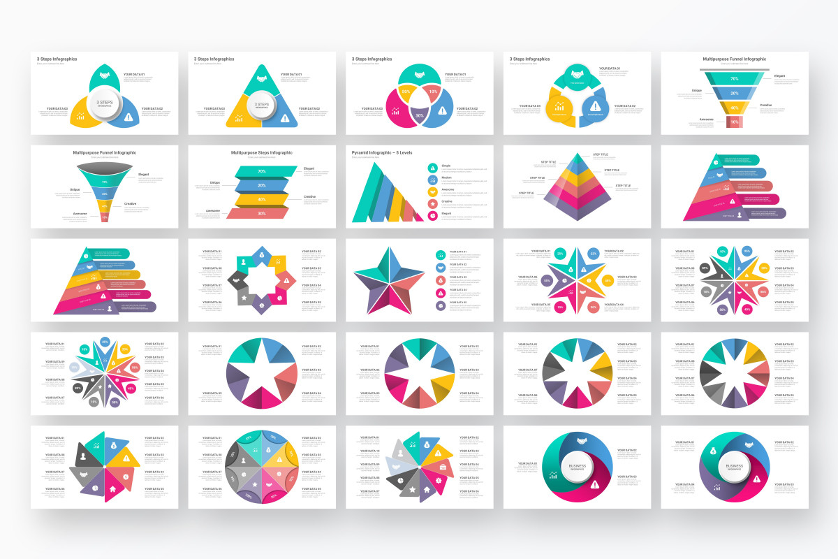 Impactful Visuals Infographics Keynote Template | Nulivo Market