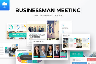 Businessman Meeting Keynote Presentation Template