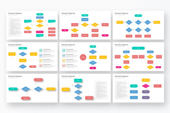 Flowchart Diagrams PowerPoint Template | Nulivo Market