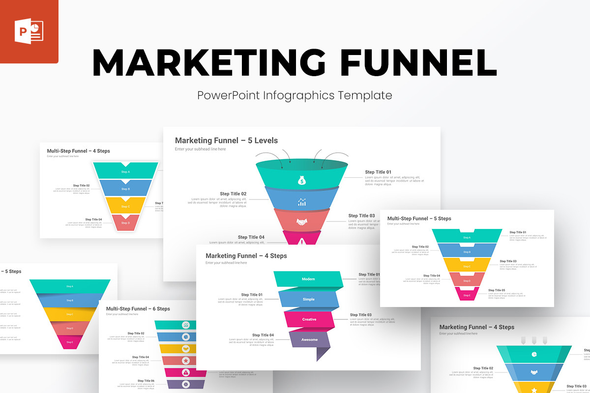 Marketing Funnel Infographics PowerPoint Template | Nulivo Market