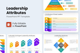Leadership Attributes PowerPoint PPT Template