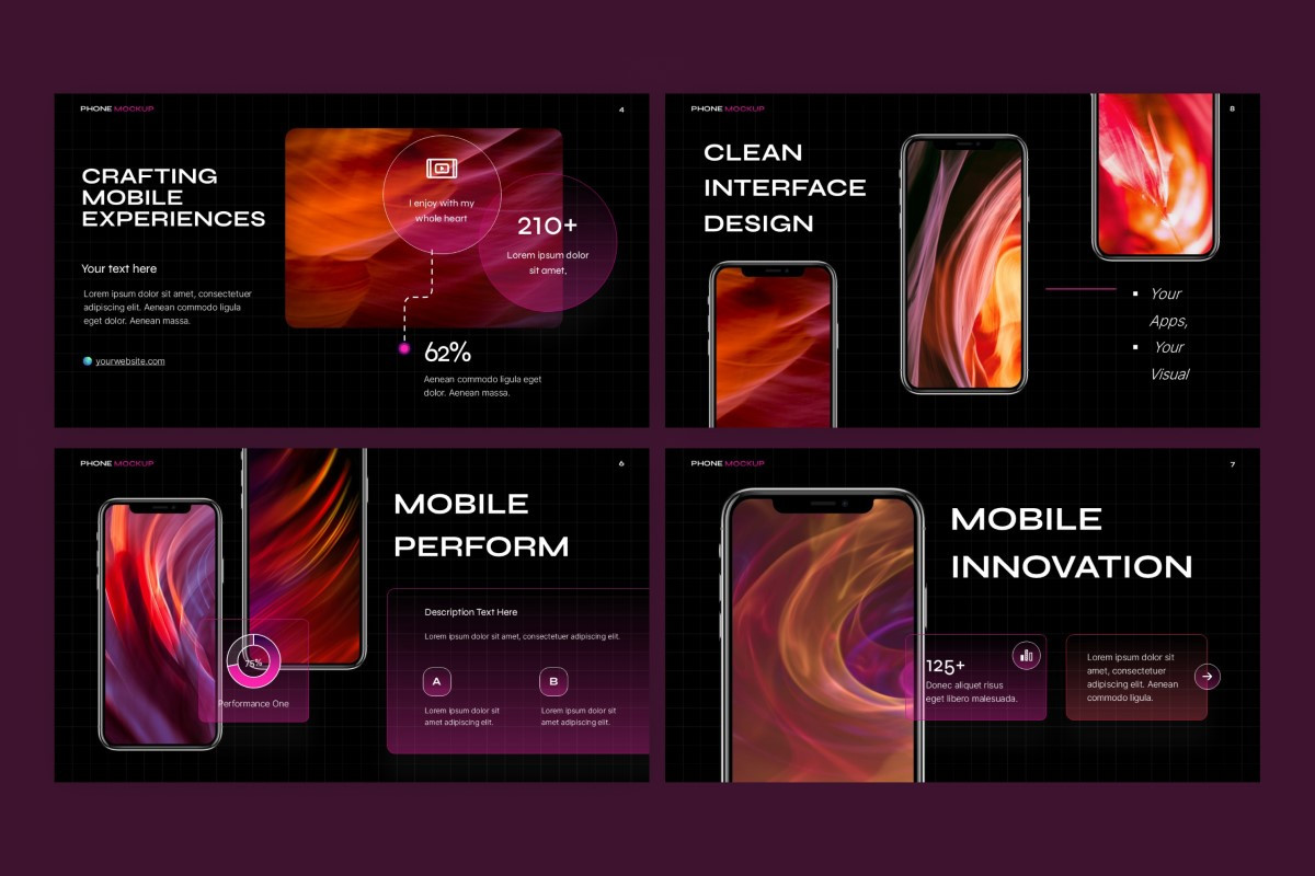 Phone Mockup PowerPoint Template | Nulivo Market