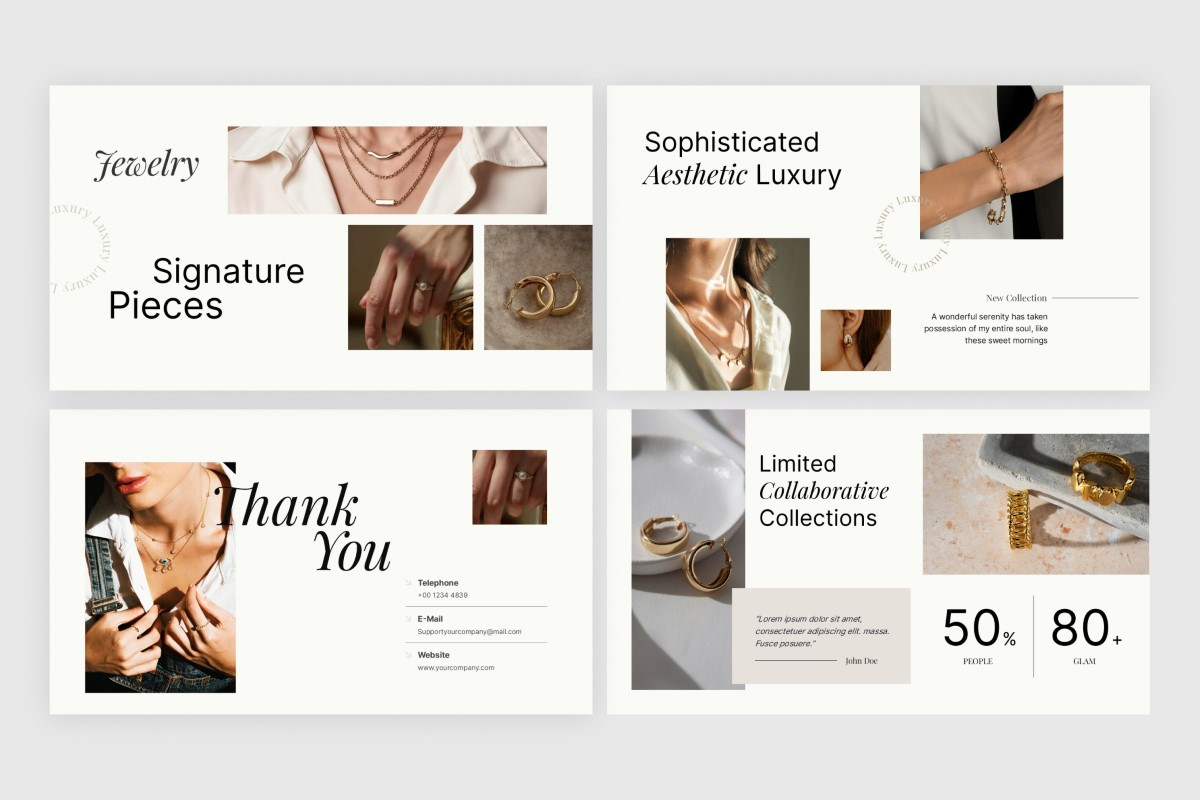 Luxury Brand Showcase PowerPoint Template | Nulivo Market