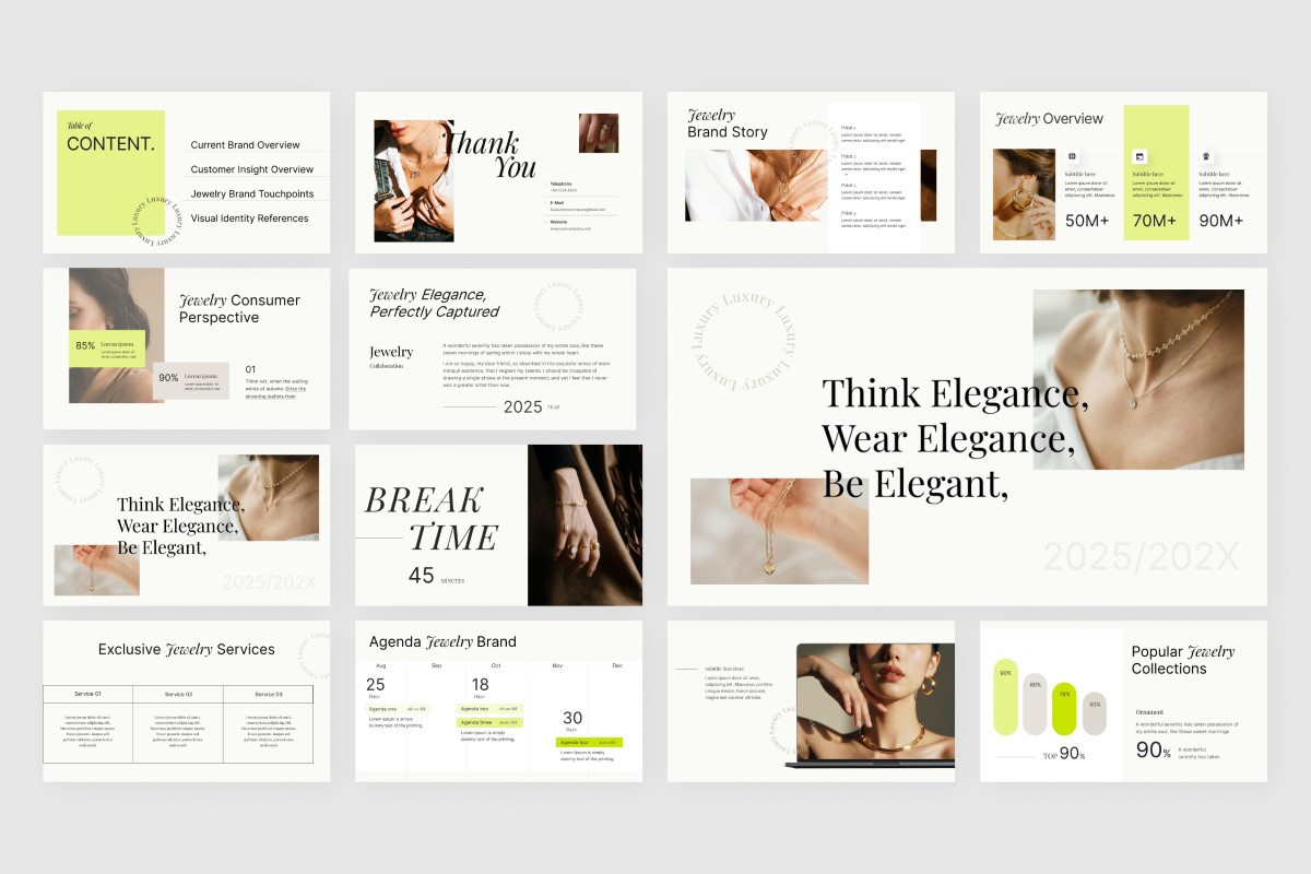 Luxury Brand Showcase PowerPoint Template | Nulivo Market