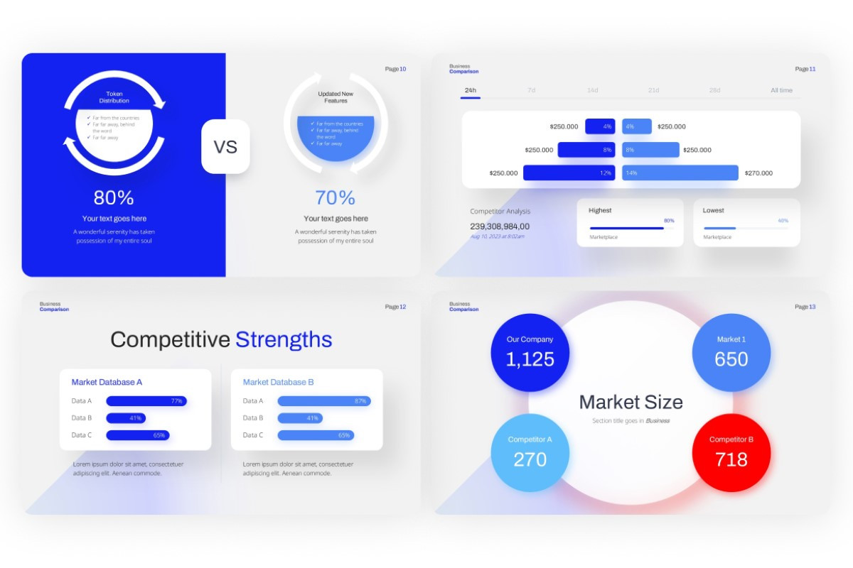 Business Comparison PowerPoint Template | Nulivo Market