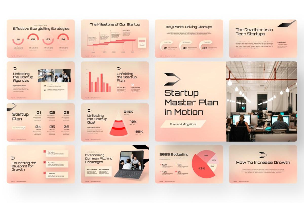 Startup Business Plan PowerPoint Template | Nulivo Market
