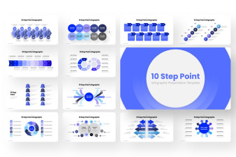 10 step point Infographic PowerPoint Template | Nulivo Market