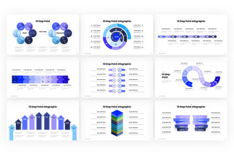 10 step point Infographic PowerPoint Template | Nulivo Market