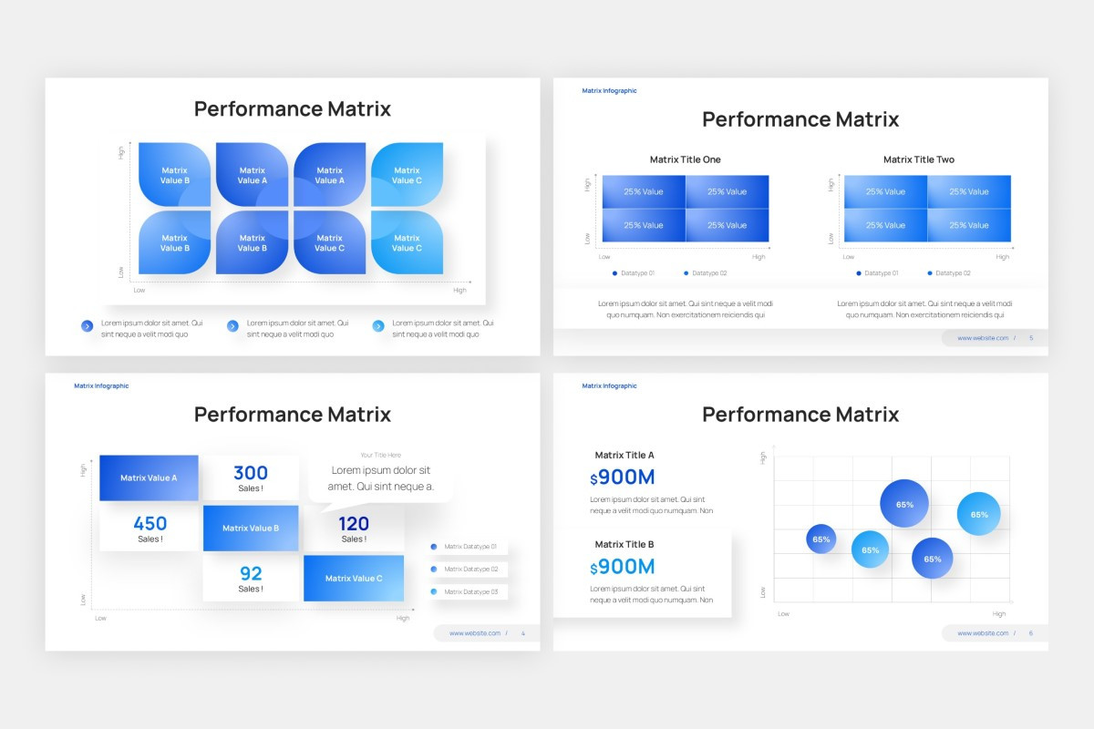 Matrix PowerPoint Template | Nulivo Market