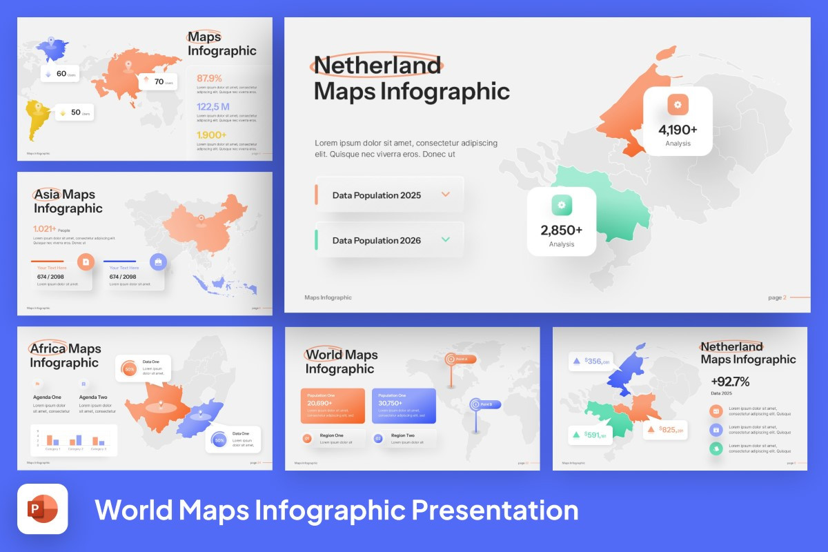 World Map PowerPoint Template | Nulivo Market