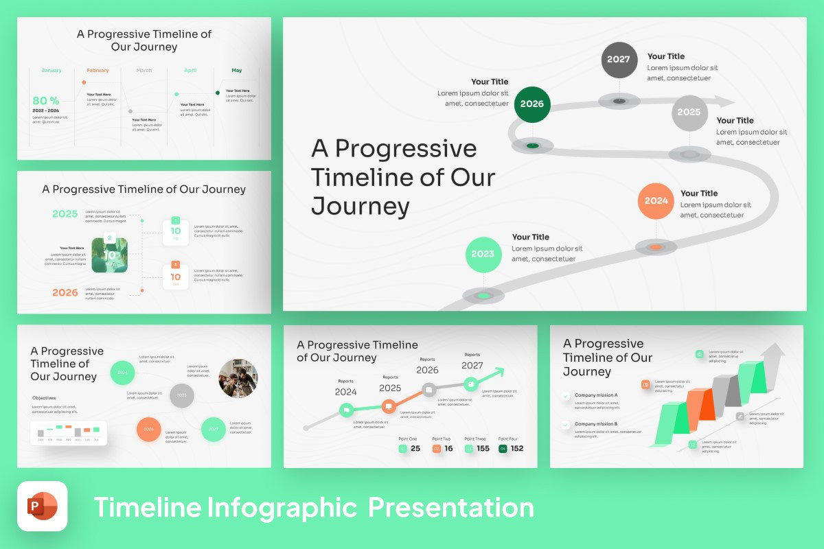 Timeline Infographic PowerPoint Template | Nulivo Market