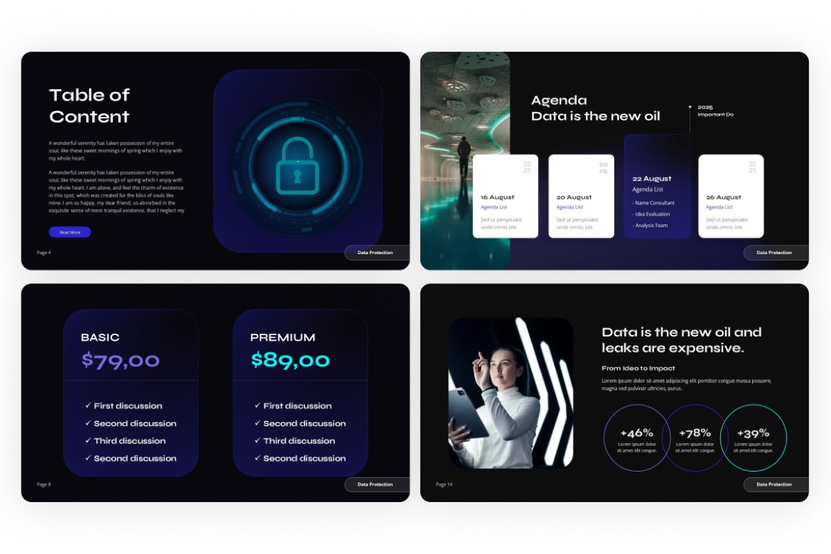 Data Protection PowerPoint Template | Nulivo Market