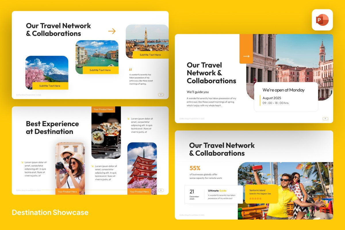 Destination Showcase PowerPoint Template | Nulivo Market
