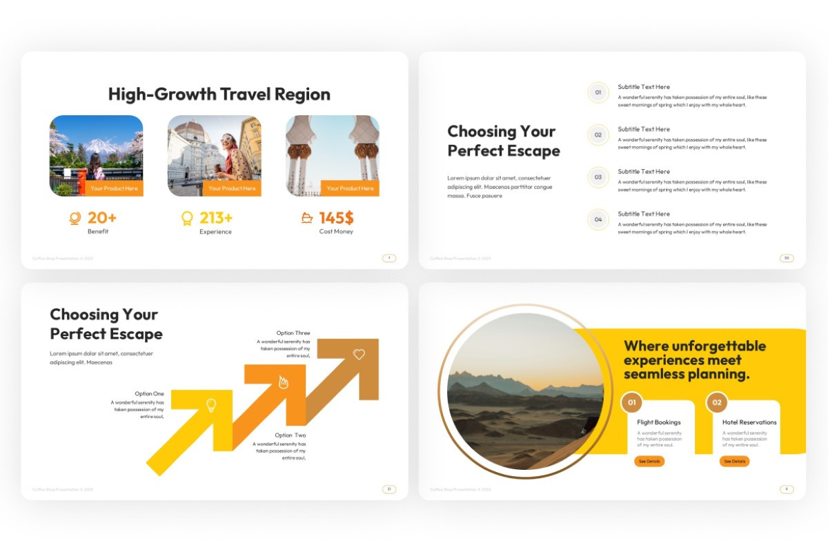 Destination Showcase PowerPoint Template | Nulivo Market