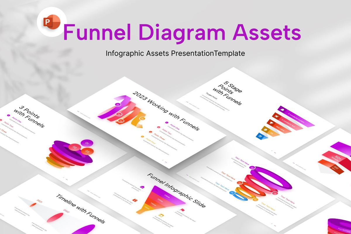 Funnel Assets Infographic PowerPoint Template | Nulivo Market