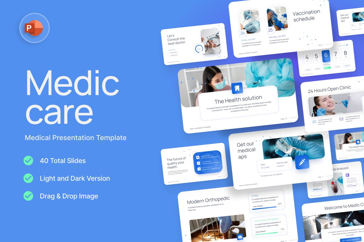 Medic care PowerPoint Template | Nulivo Market