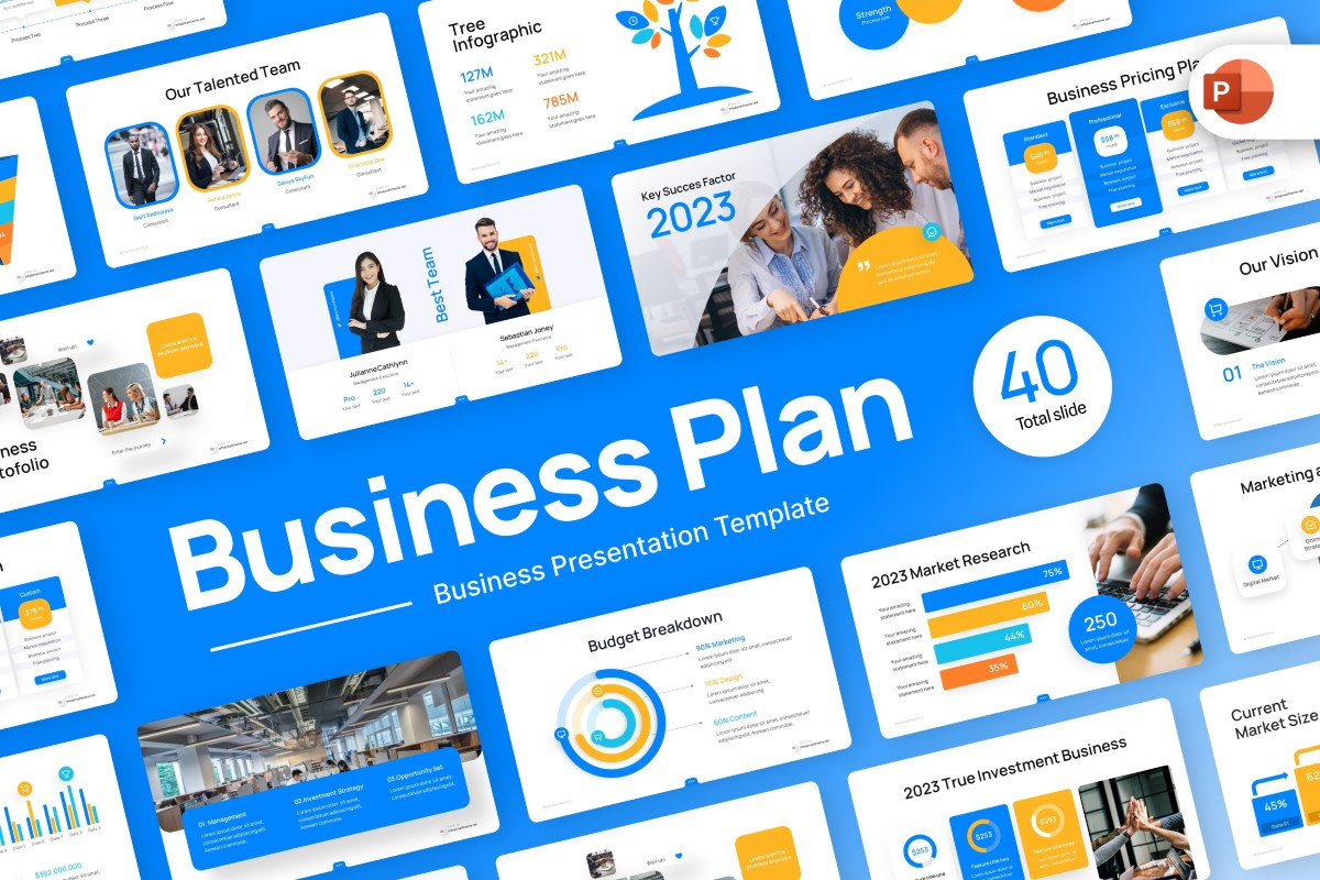 Business Plan PowerPoint Template | Nulivo Market