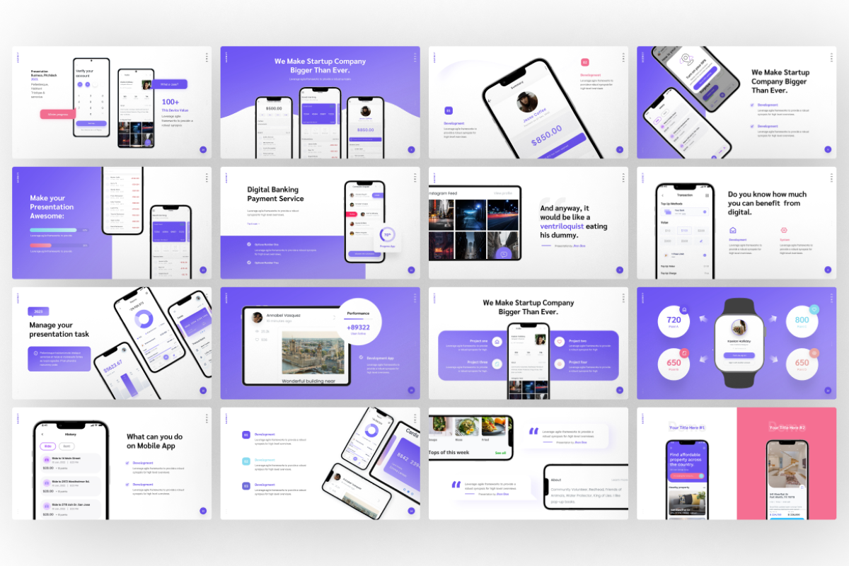 Agency - Mobile App PowerPoint Template | Nulivo Market