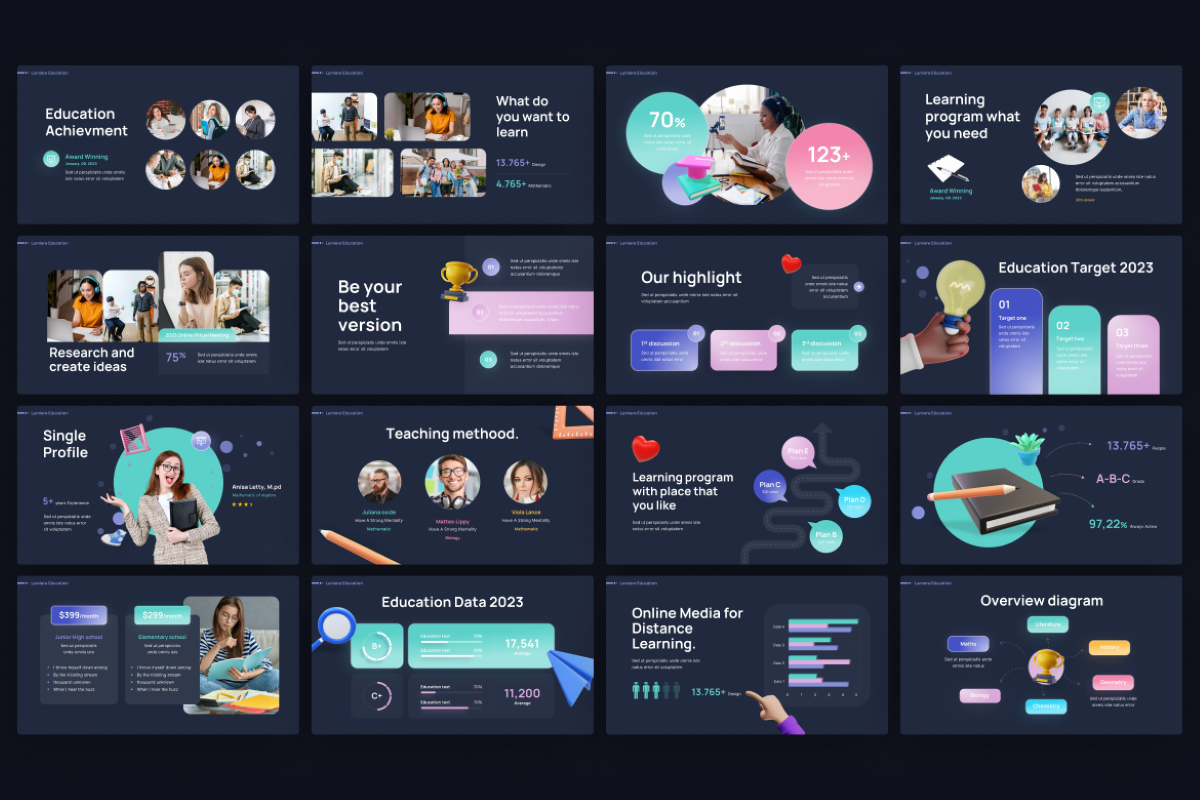 Lumiere Academic PowerPoint Template | Nulivo Market