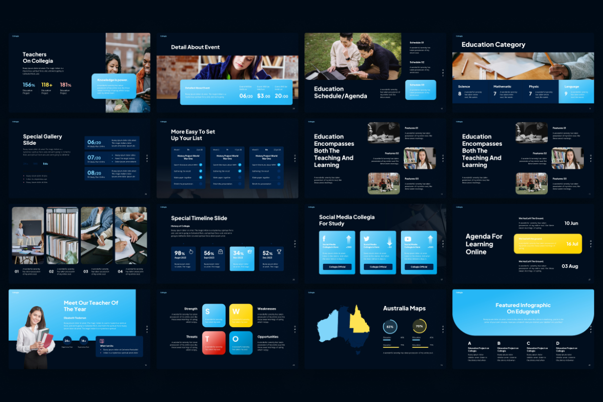Collegia Academic PowerPoint Template | Nulivo Market