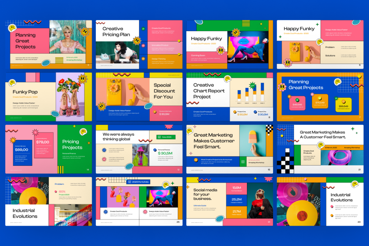 Pop Style PowerPoint Template | Nulivo Market