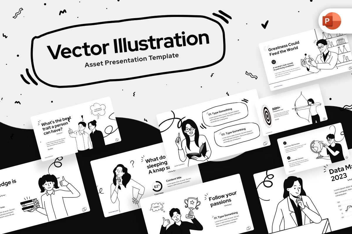 Vector Illustration PowerPoint Template | Nulivo Market