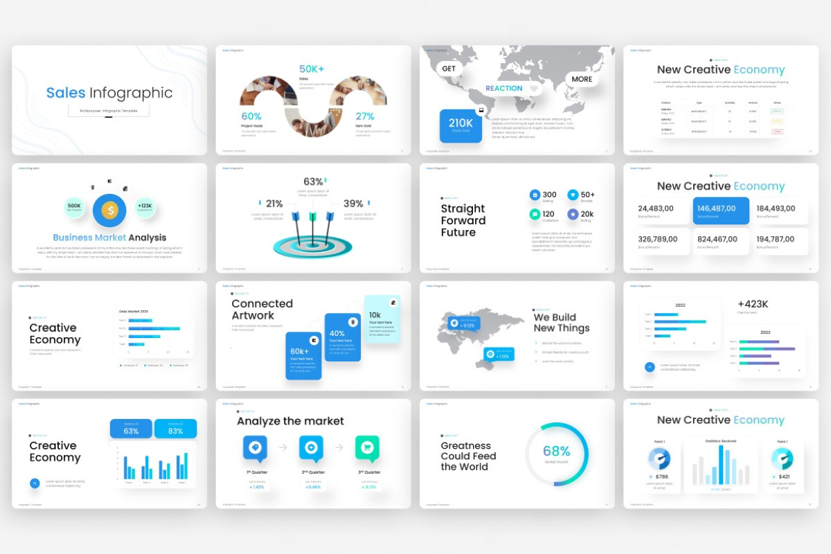 Business Sales Infographic PowerPoint Template | Nulivo Market