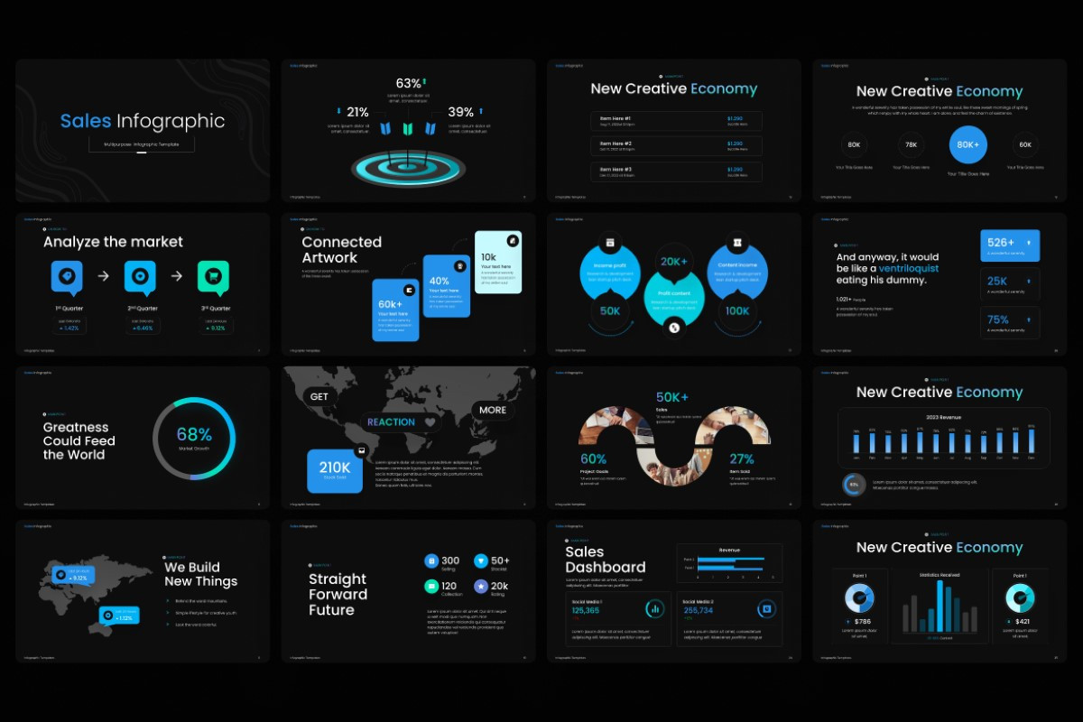 Business Sales Infographic PowerPoint Template | Nulivo Market