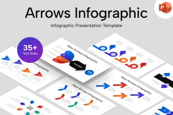 Arrows Infographic PowerPoint Template | Nulivo Market