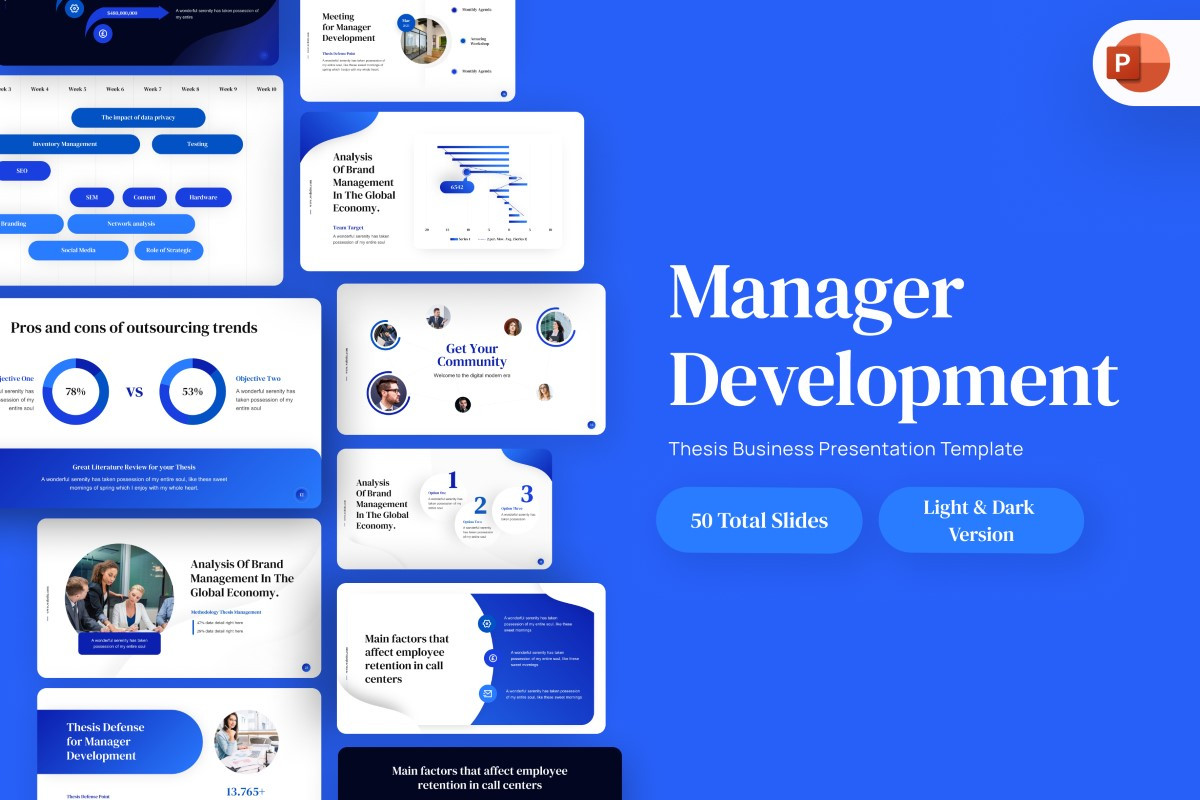 Manager Development PowerPoint Template | Nulivo Market