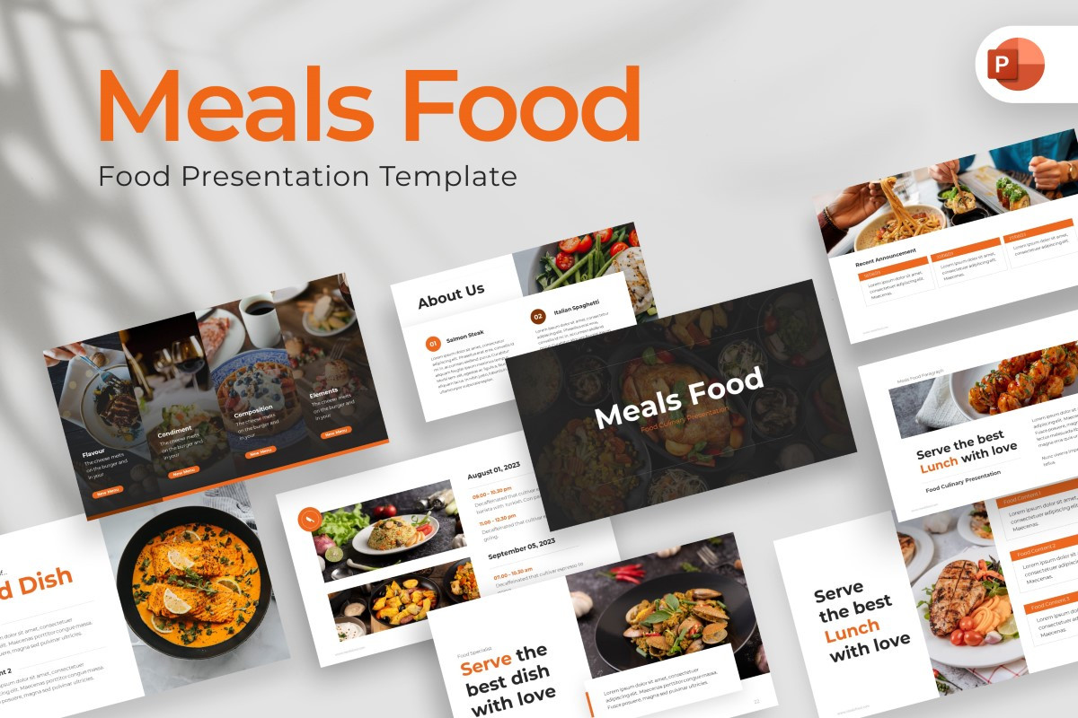 Meals Food PowerPoint Template | Nulivo Market