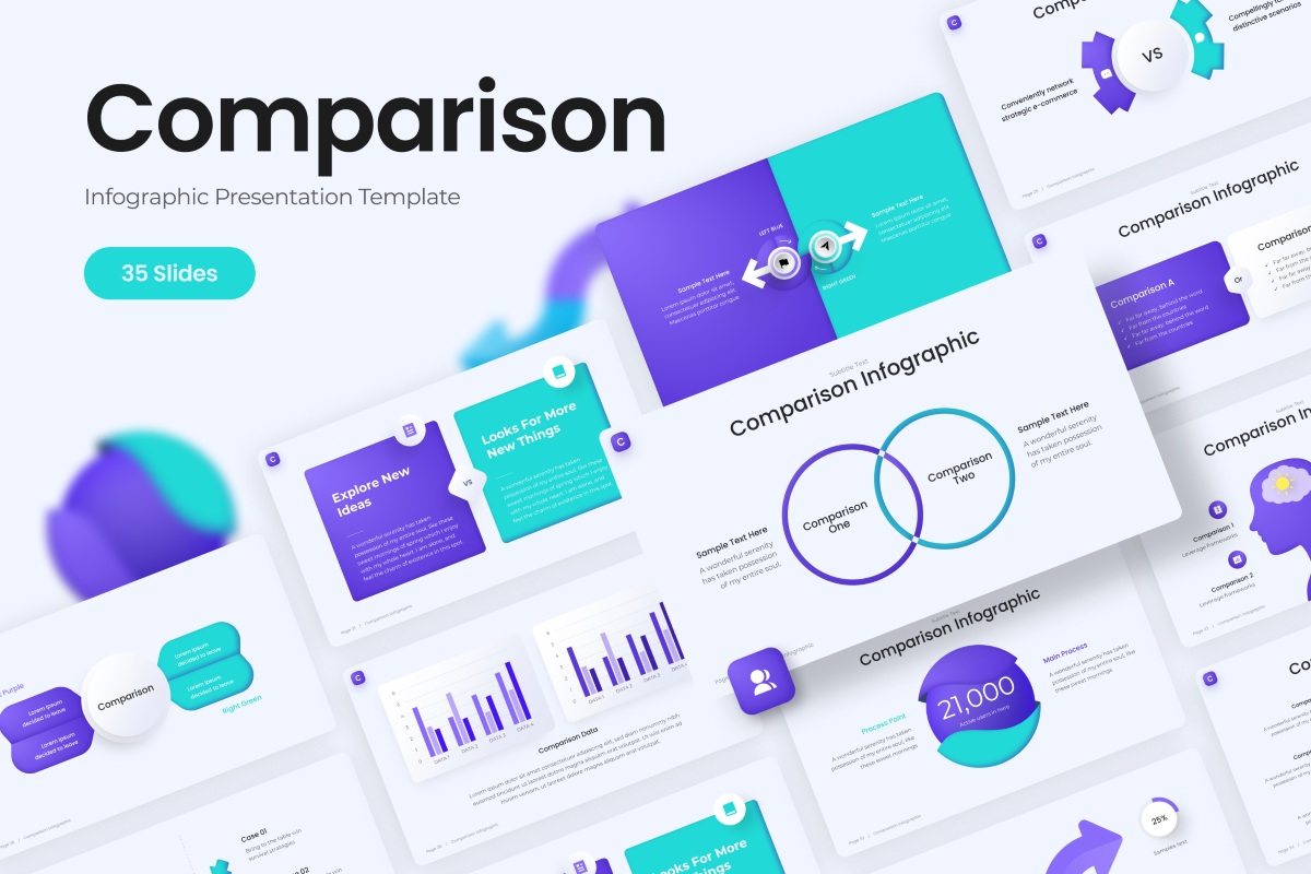 Comparison Infographic PowerPoint Template | Nulivo Market