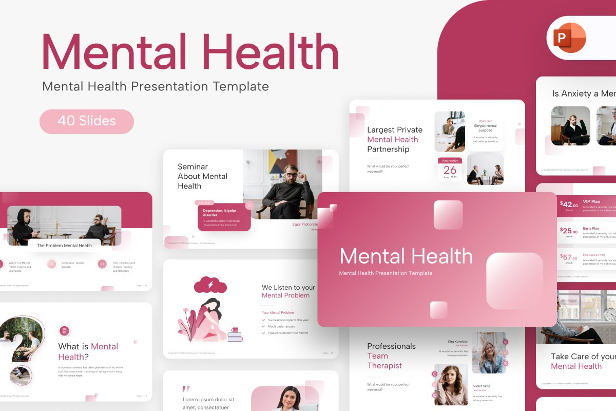 Mental Health PowerPoint Template | Nulivo Market