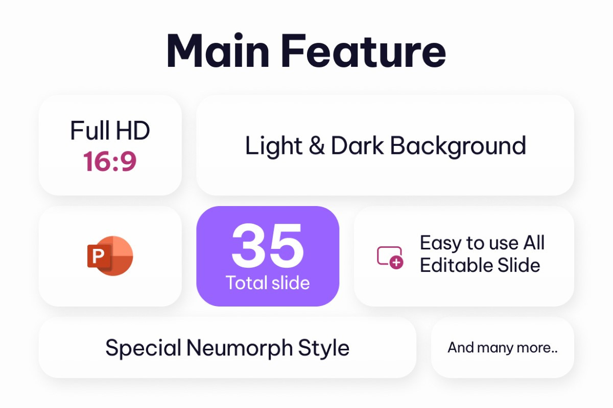 Neumorph Comparisson Infographic PowerPoint Template | Nulivo Market