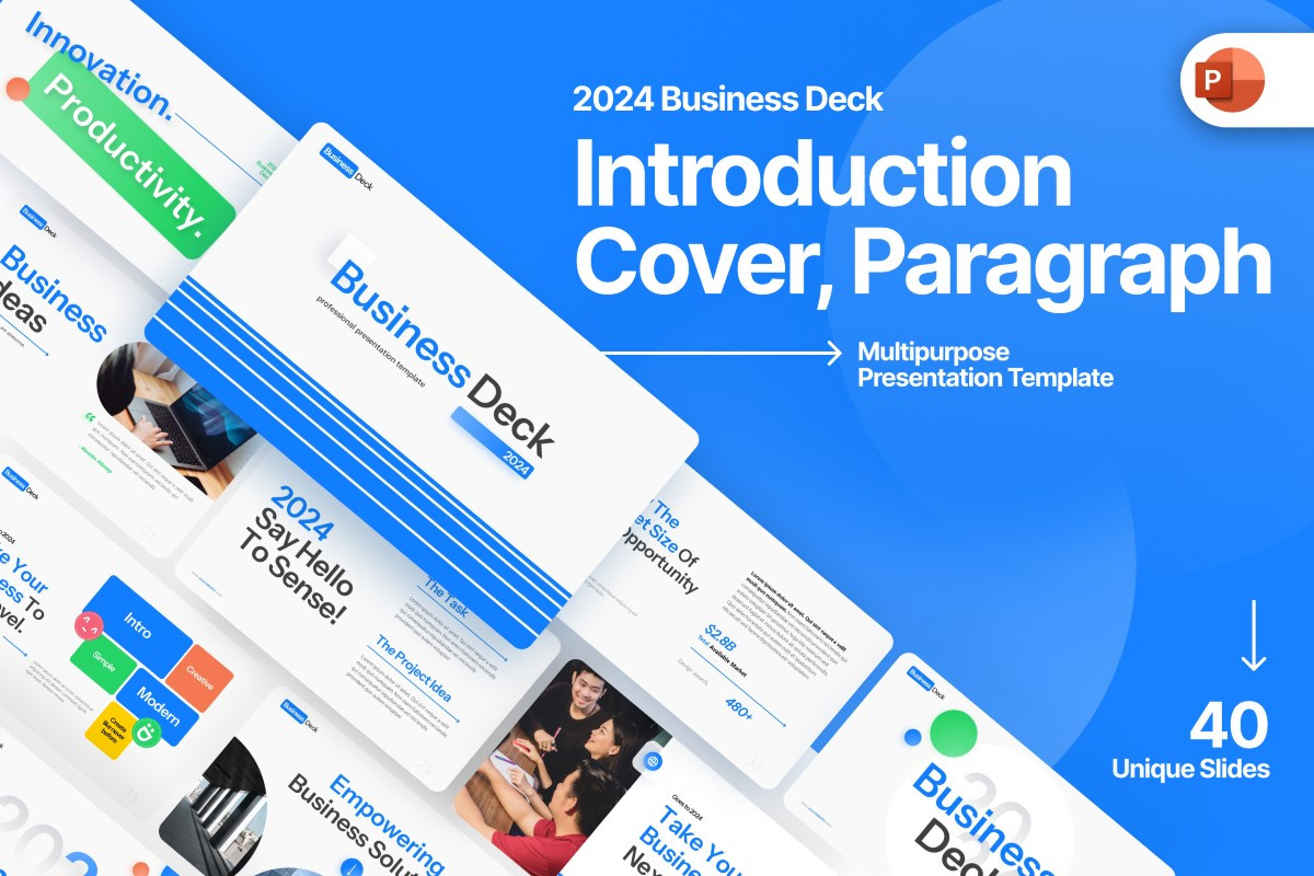 Introduction, Paragraph & Cover PowerPoint Template | Nulivo Market