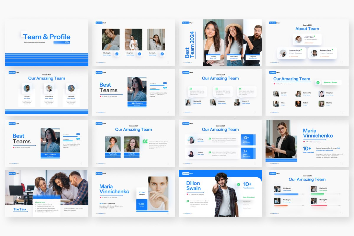 Team and Personal Slide PowerPoint Template | Nulivo Market