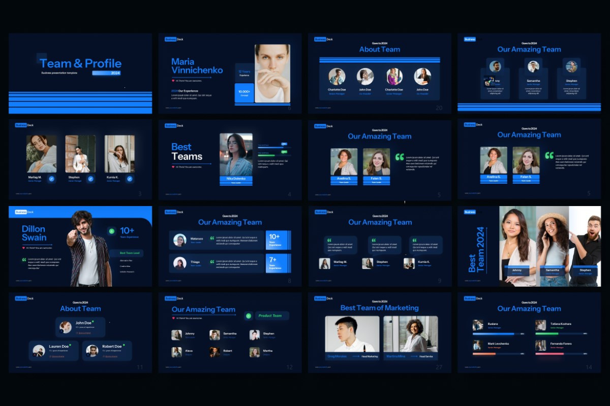 Team and Personal Slide PowerPoint Template | Nulivo Market