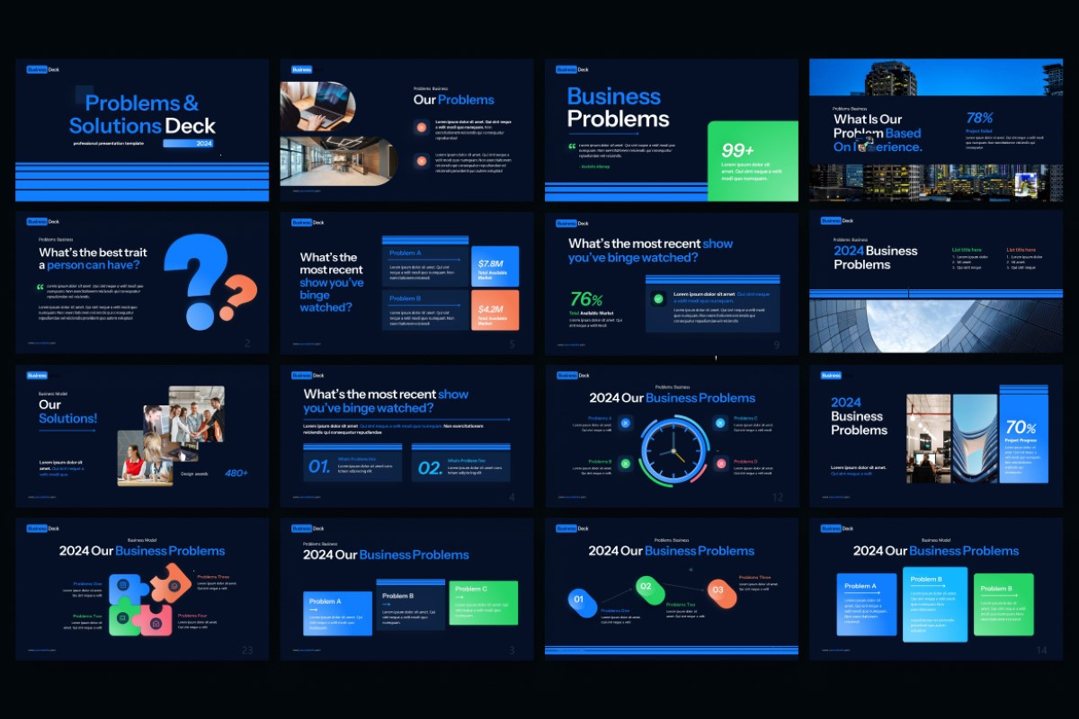 Problems and Solution PowerPoint Template | Nulivo Market