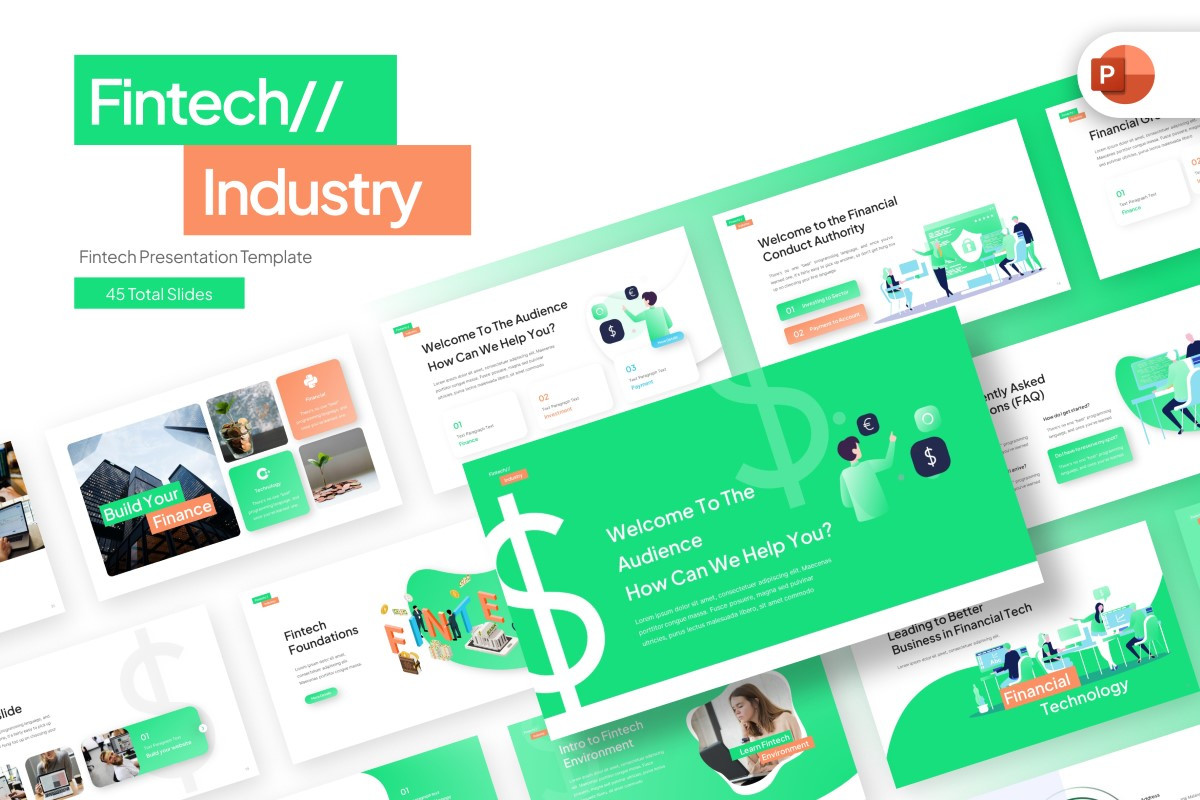 Fintech Industry PowerPoint Template | Nulivo Market