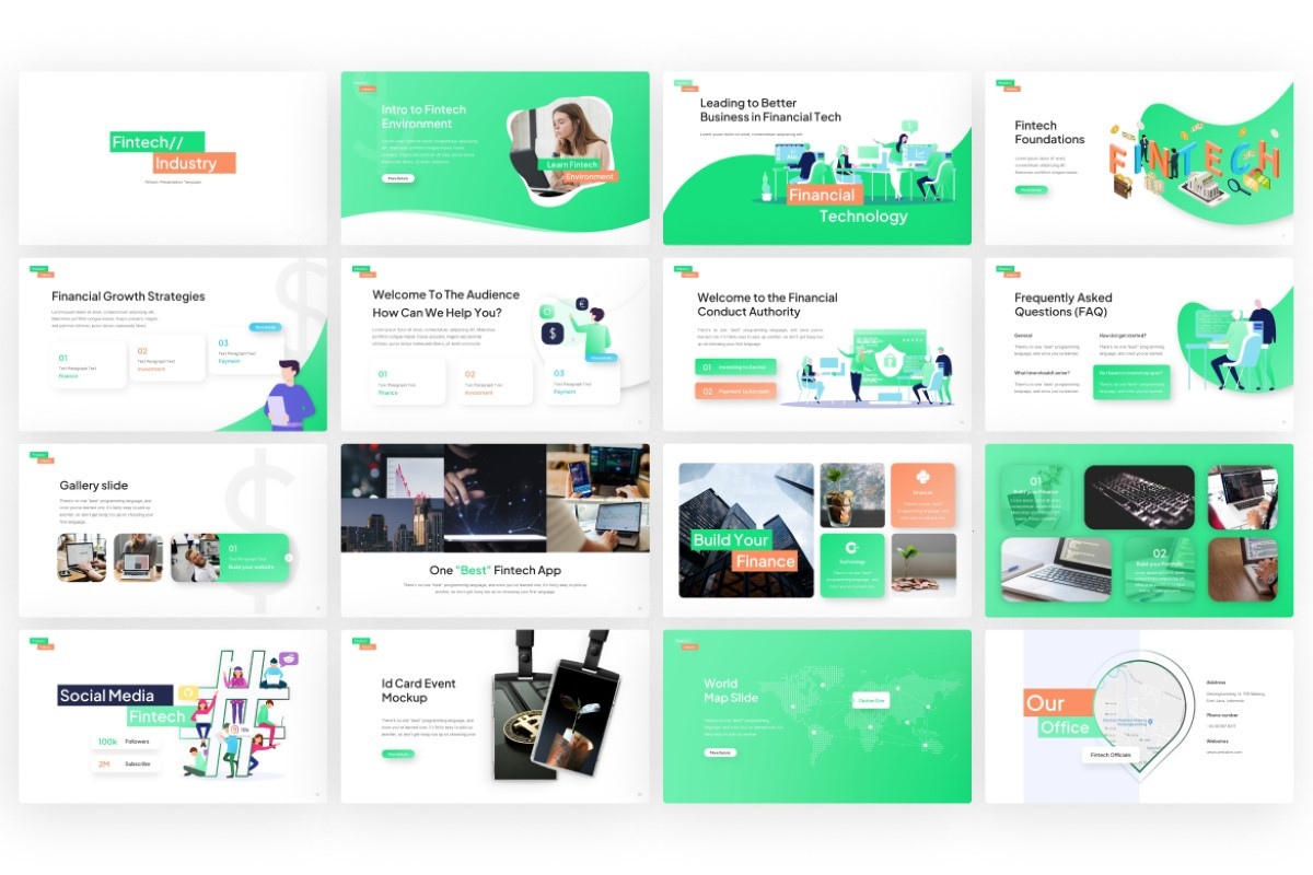 Fintech Industry PowerPoint Template | Nulivo Market