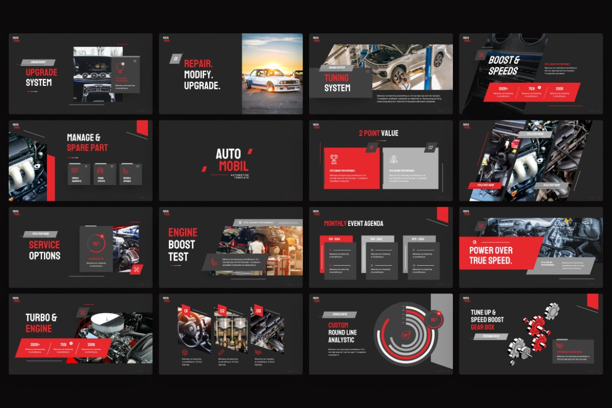 Automobil Automotive PowerPoint Template | Nulivo Market