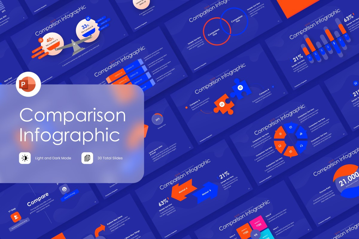 Comparison Infographic PowerPoint Template | Nulivo Market