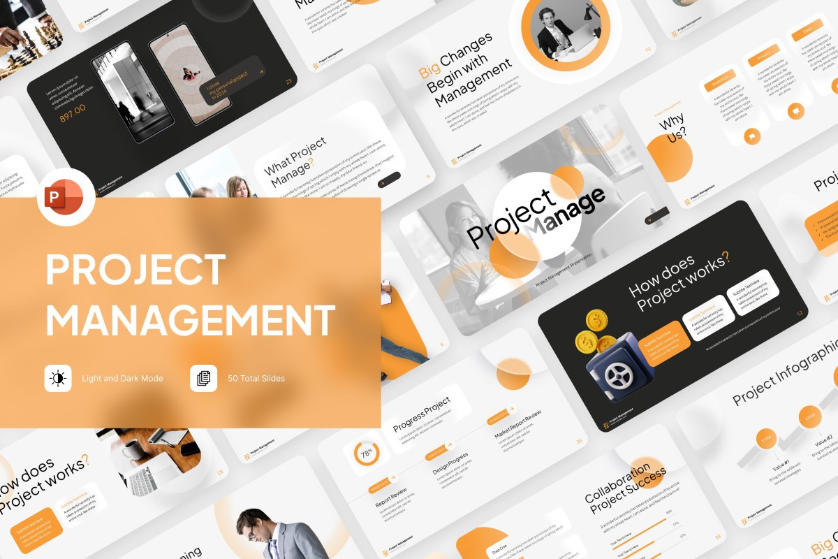 Project Management PowerPoint Template | Nulivo Market