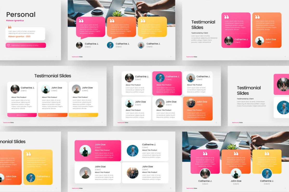 Testimonial Slide PowerPoint Template | Nulivo Market