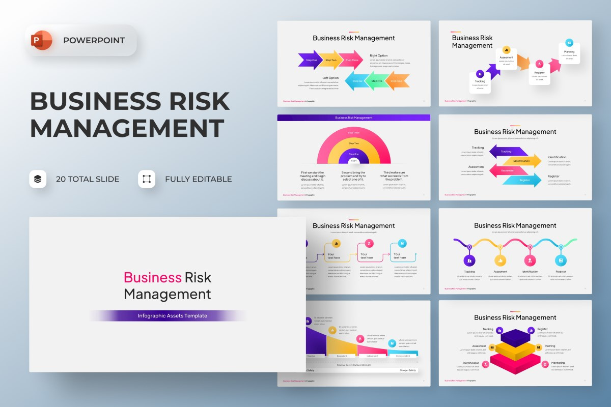 Risk Management infographic PowerPoint Template | Nulivo Market