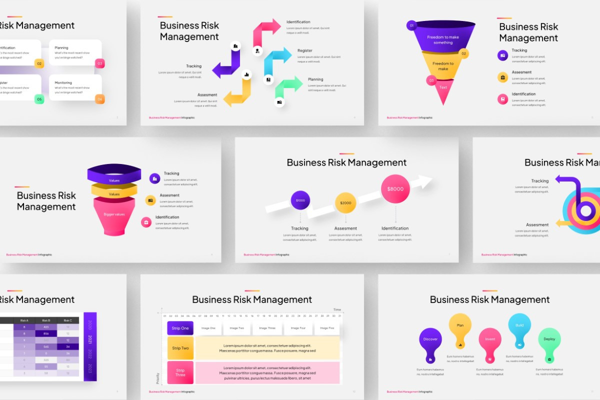 Risk Management infographic PowerPoint Template | Nulivo Market
