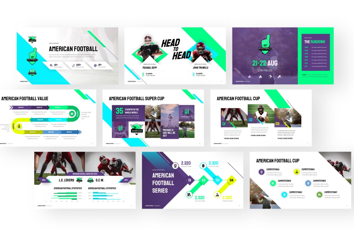 American Football Finals PowerPoint Template | Nulivo Market