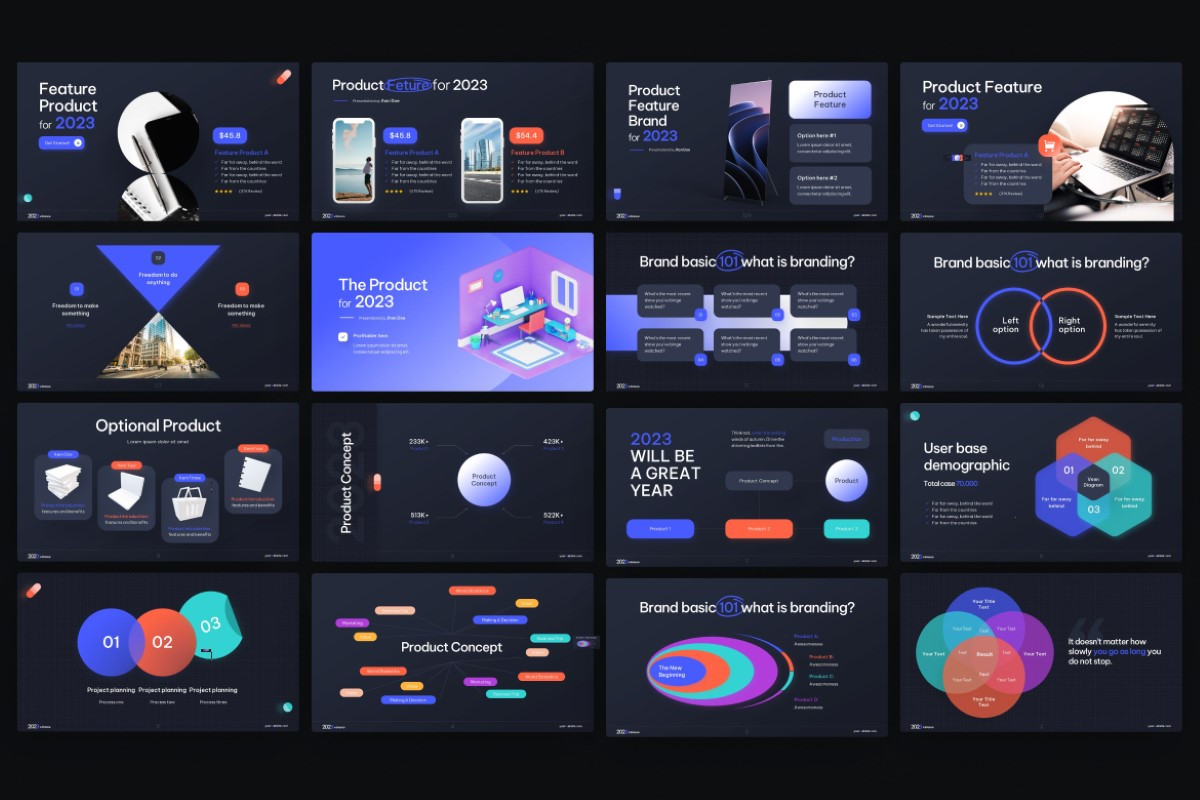 Produk Concept & Produk Feature PowerPoint Template